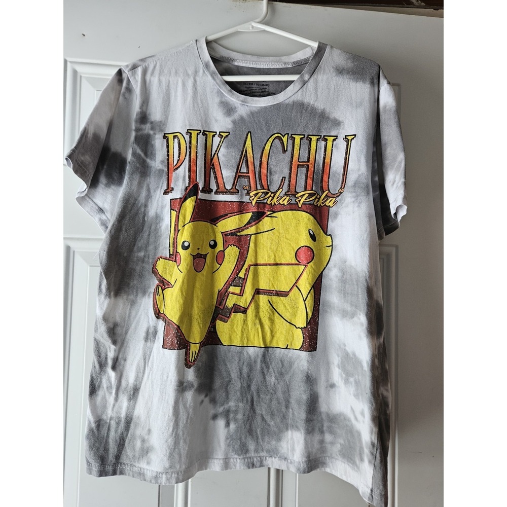 Pokémon Pikachu Short Sleeve Graphic Crew Neck T-Shirt Size xl Tie Dye 46/48